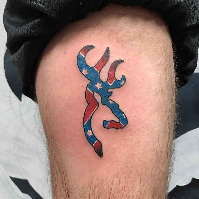 rebel flag browning deer tattoos