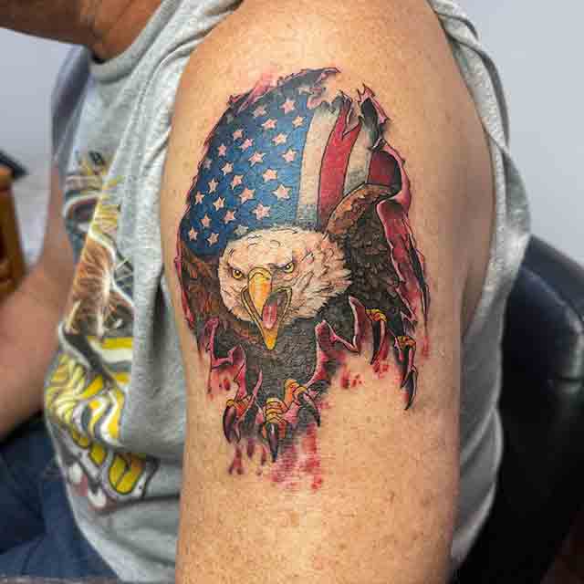 59 Nice Patriotic Tattoo Designs On Back  Tattoo Designs  TattoosBagcom