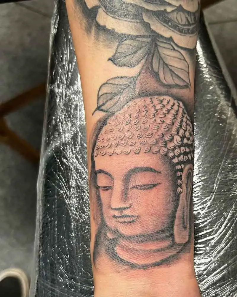 American Traditional Buddha Tattoo 2