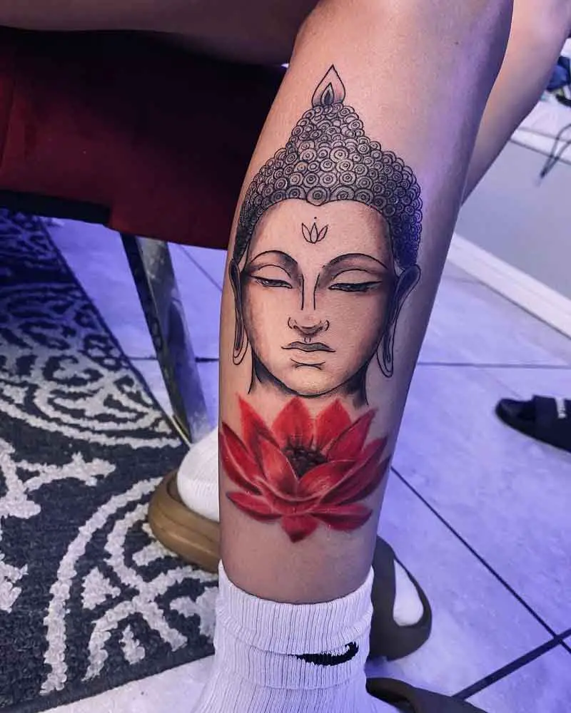 American Traditional Buddha Tattoo 3