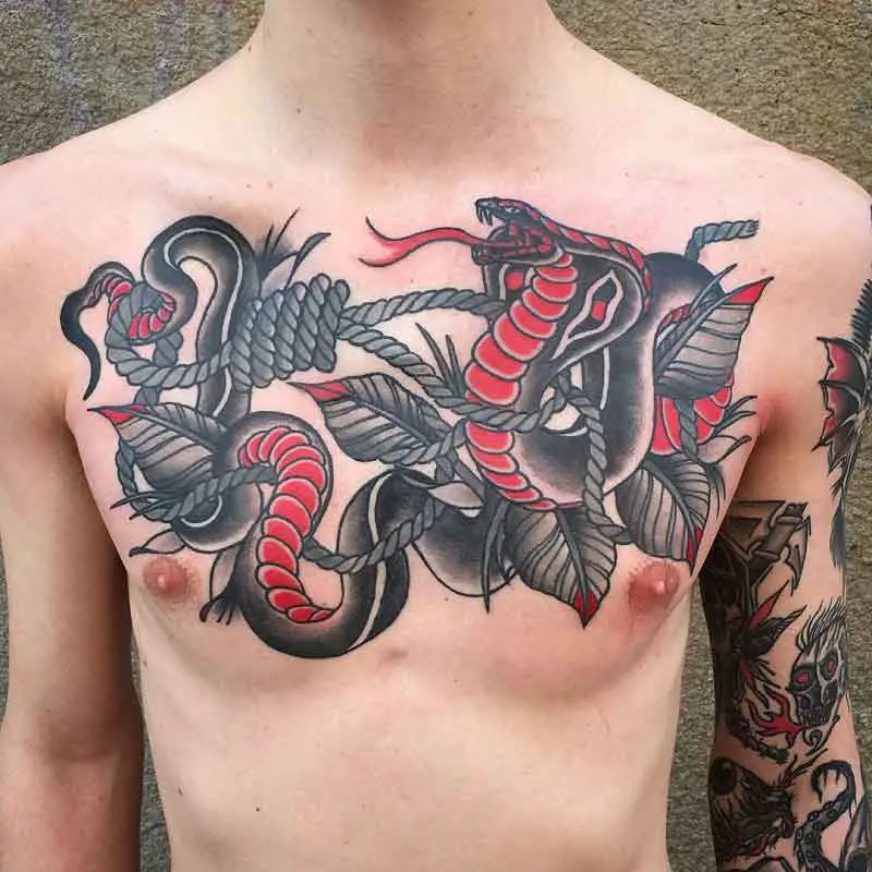 Animal Chest Tattoo 3