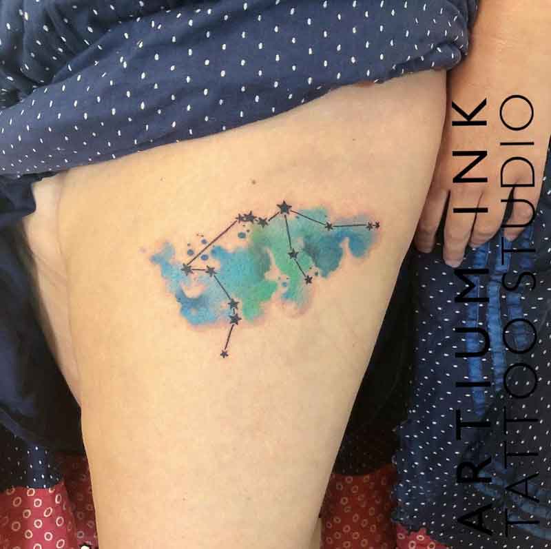 Aquarius Constellation Tattoo 1
