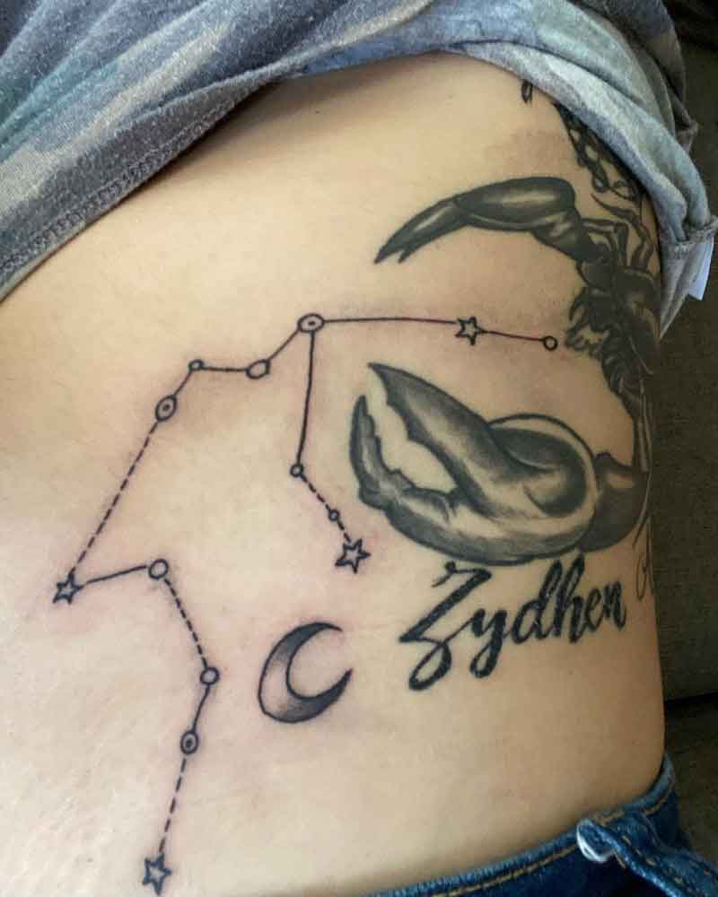 Aquarius Constellation Tattoo 2