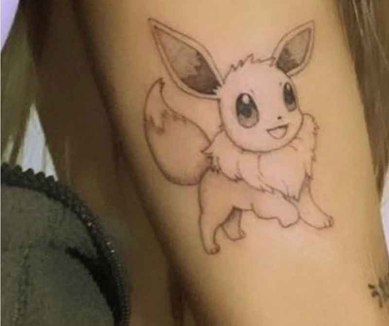 Ariana Grande Pokemon Tattoo 1