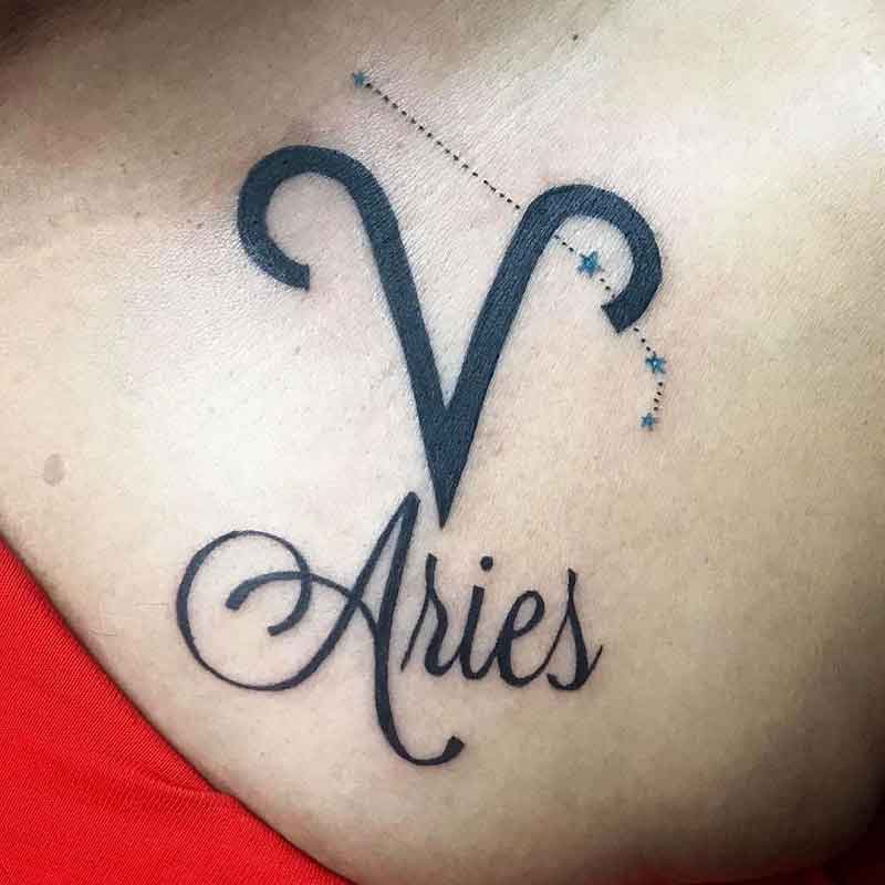 Aries Constellation Tattoo 2