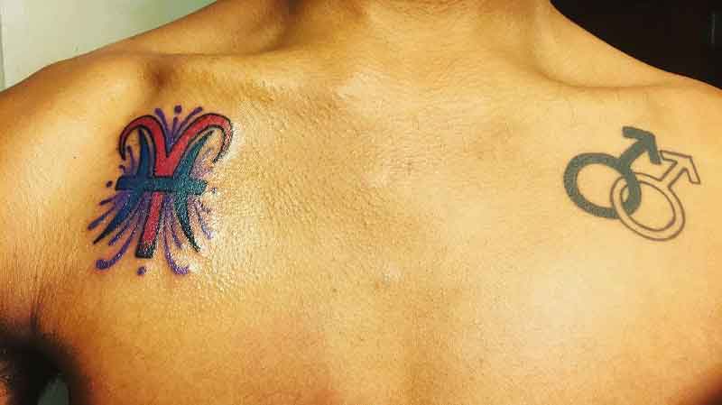 Aries Pisces Tattoo 2