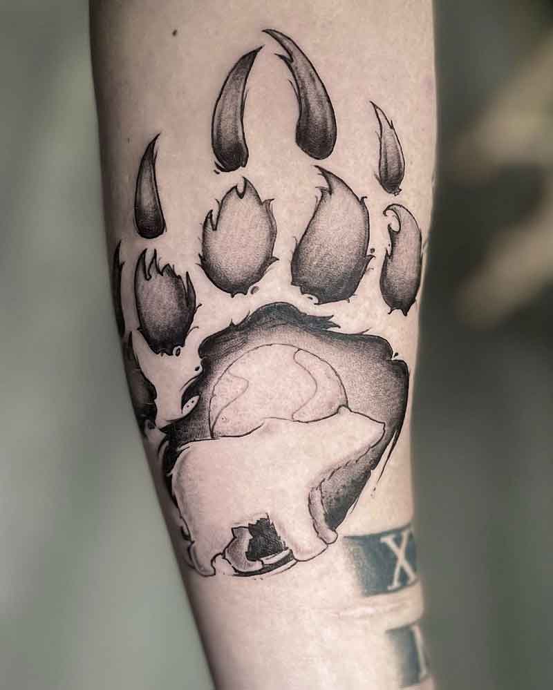 Ark Bear Paw Tattoo 1