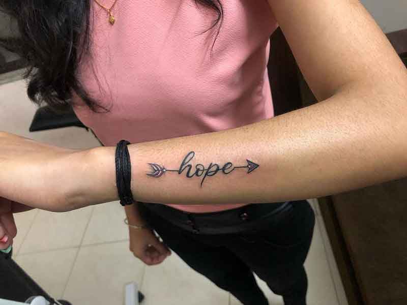 Arrow Hope Tattoo 3