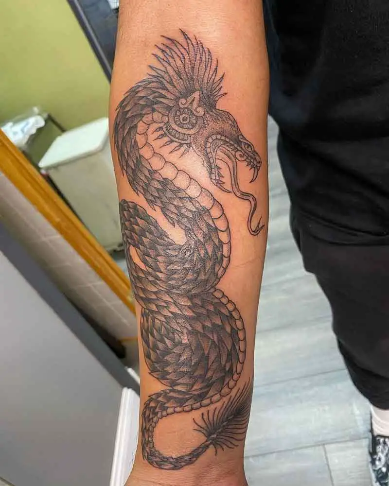 Aztec Snake Tattoo 1