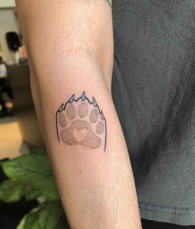 Baby Bear Paw Tattoo 3