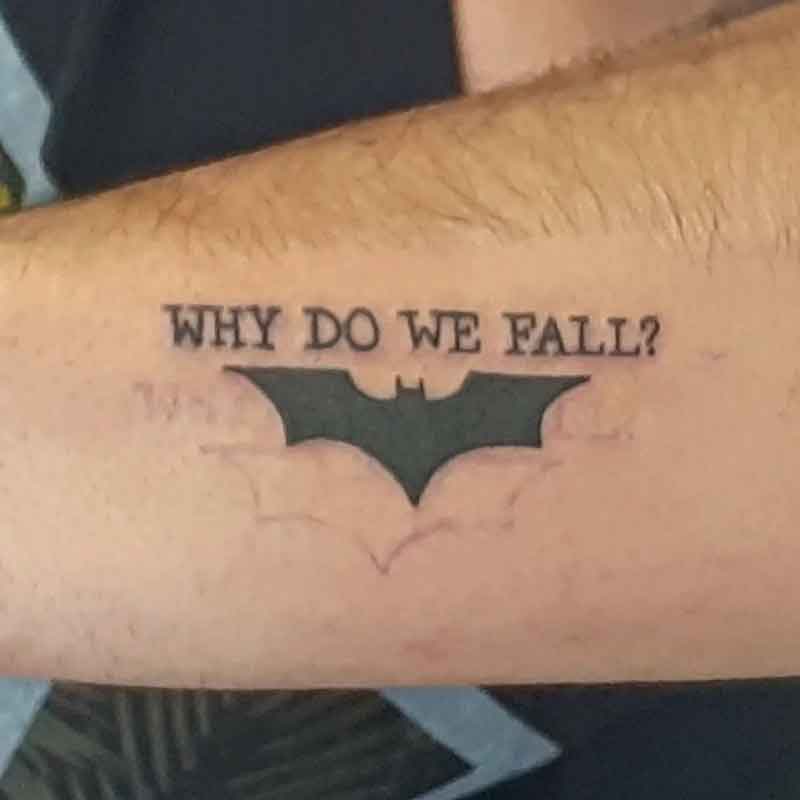 Batman Batarang Tattoo 1