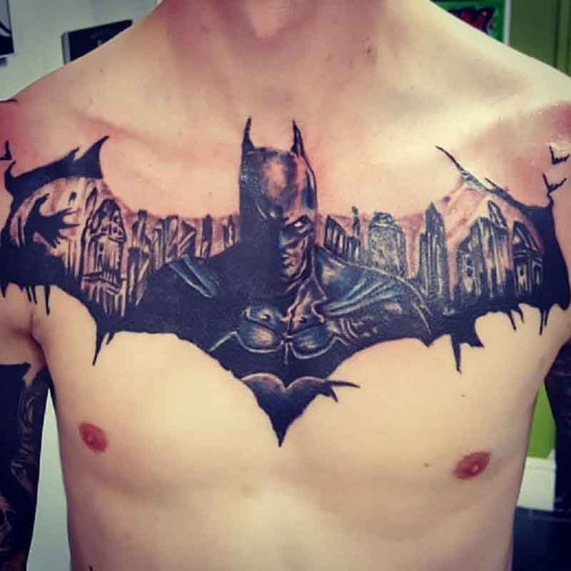 Batman Chest Tattoo 3