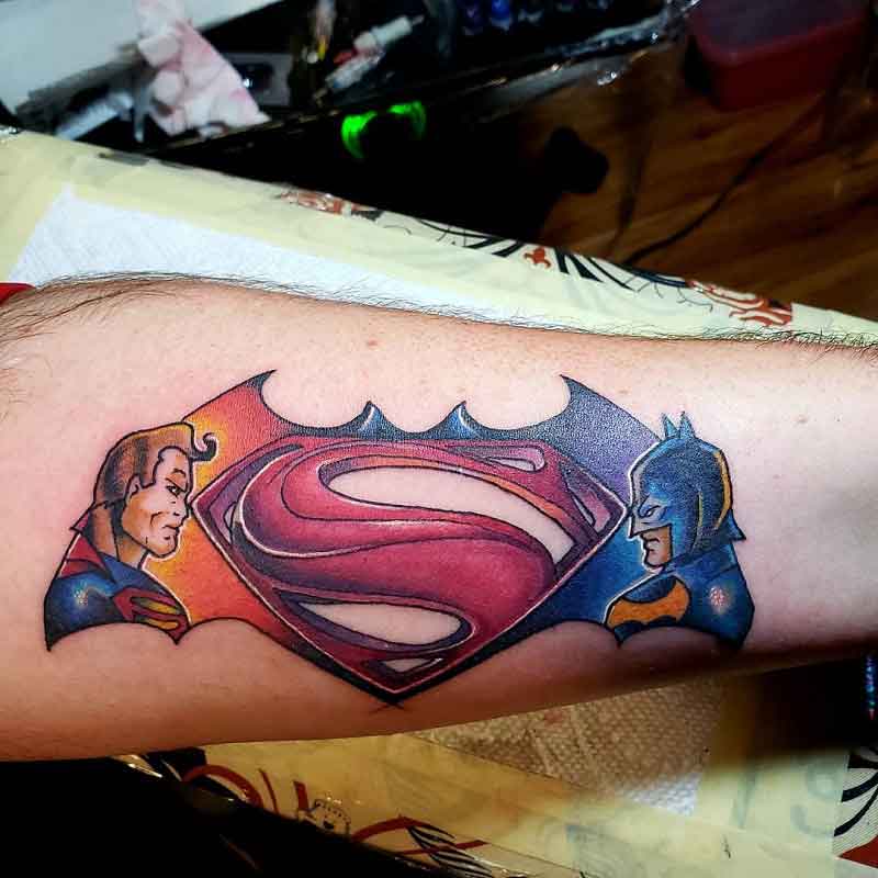 Batman Superman Tattoo 2