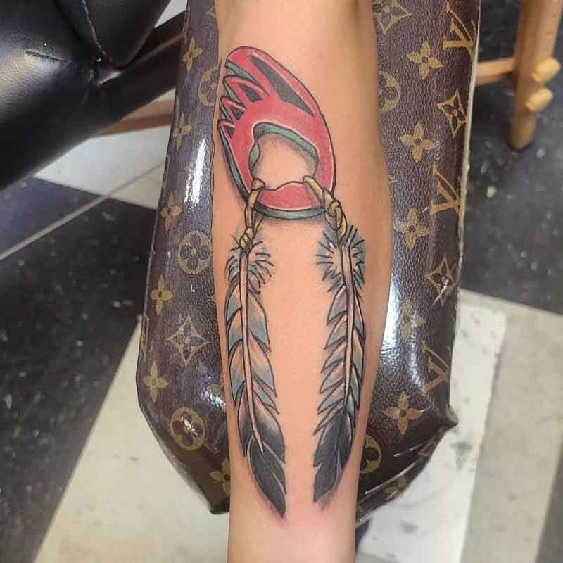 Bear Paw Dreamcatcher Tattoo 1