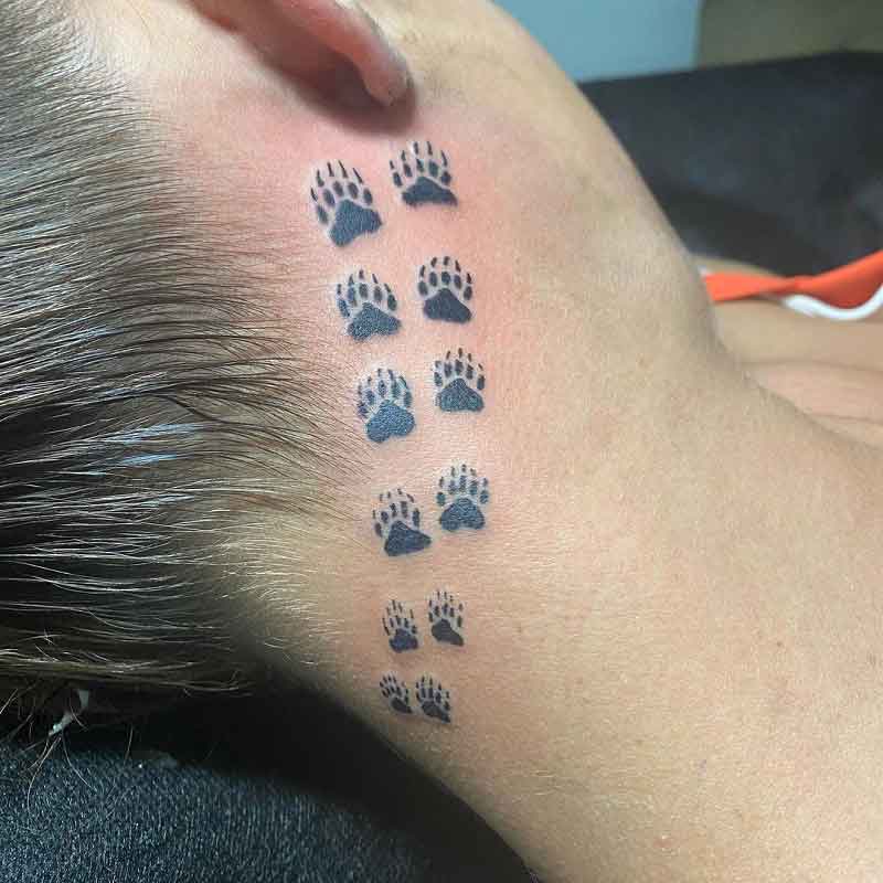 Bear Paw Family Tattoo 1