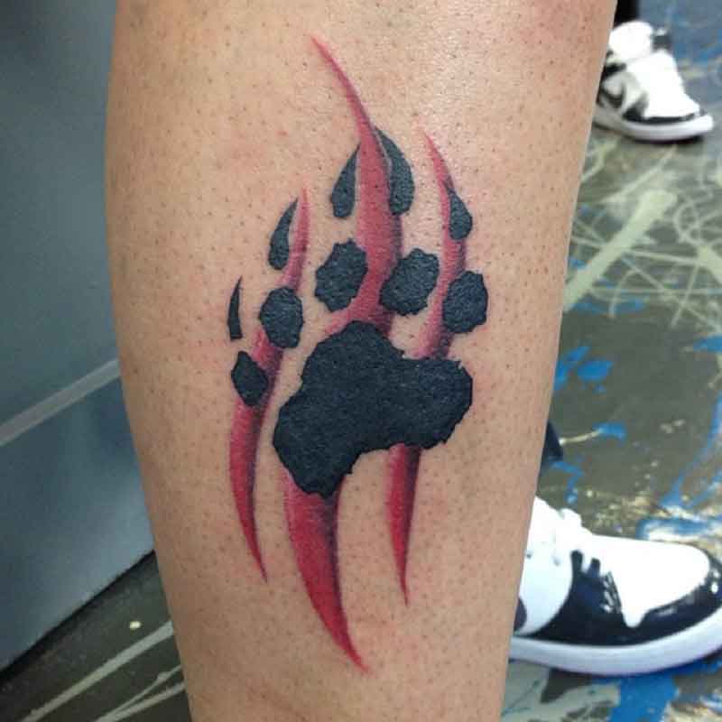 Bear Paw Scratch Tattoo 1