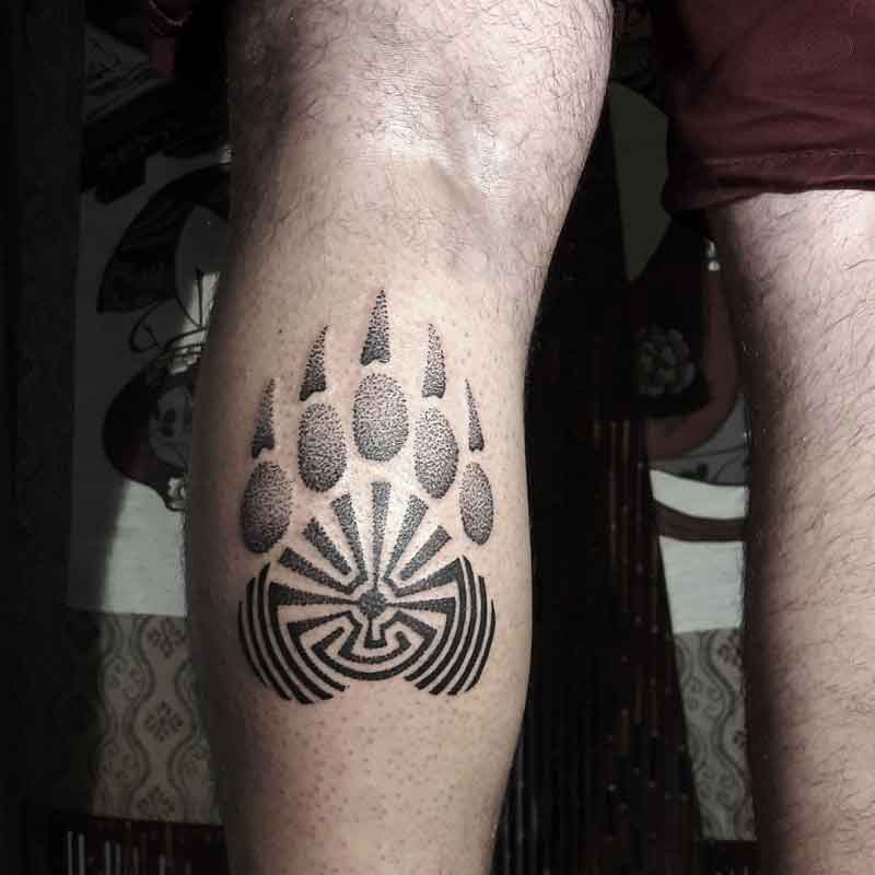 Bear Paw Traditional Tattoo 2