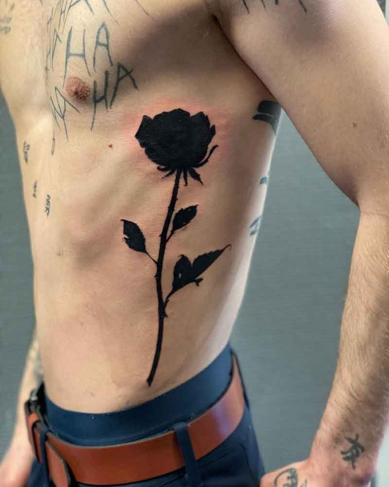 Big Black Rose Tattoo 2