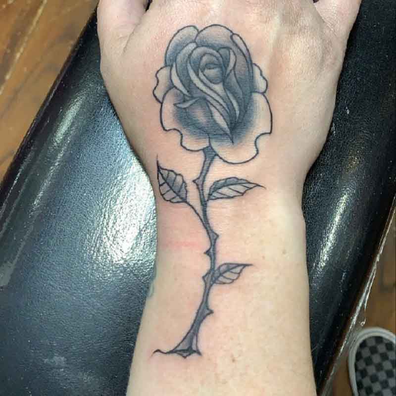 Black N Grey Rose Tattoo 2