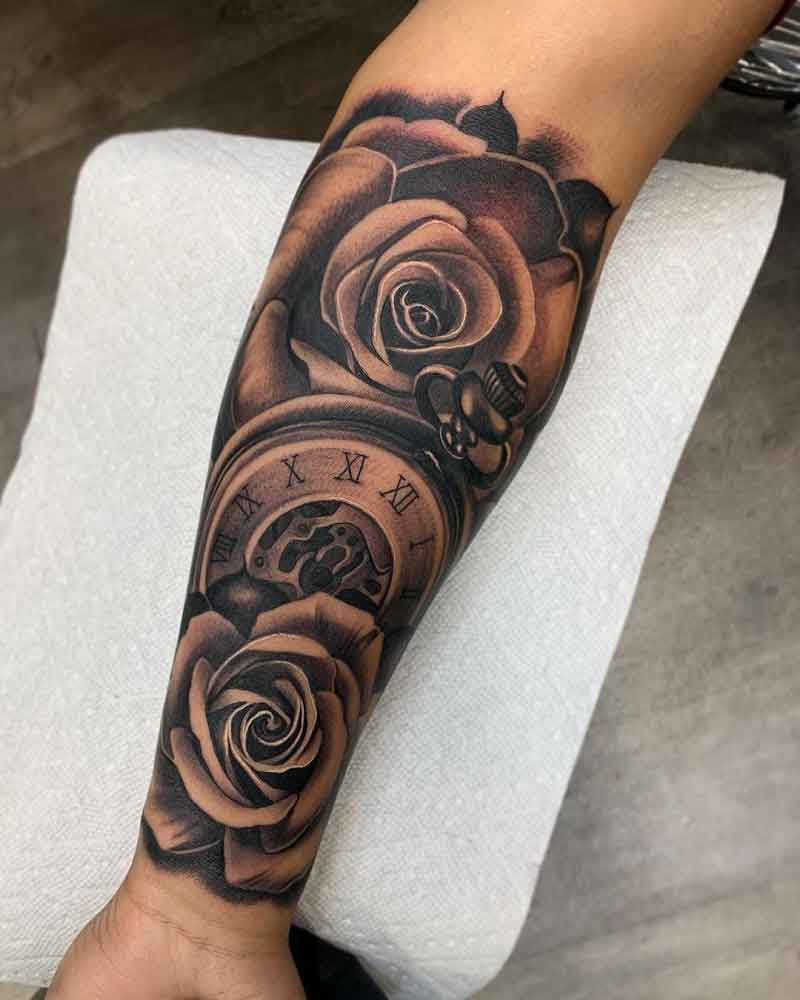 Black Rose Tattoo Sleeve 2
