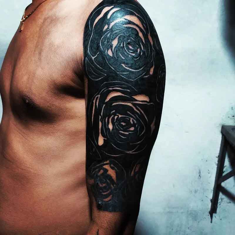Black Rose Tattoo Sleeve 3
