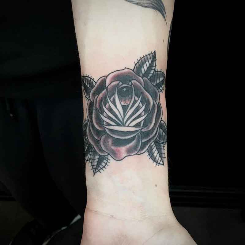 Black Rose Wrist Tattoo 2