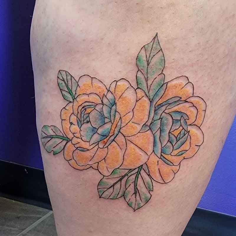 Blooming Peony Tattoo 3