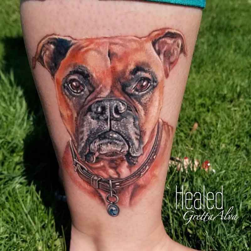 Boxer Dog Tattoos 3