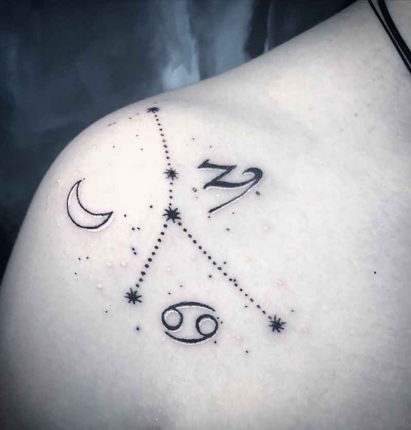 Cancer Constellation Tattoo 3