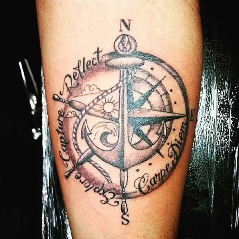 Carpe Diem Anchor Tattoo 2