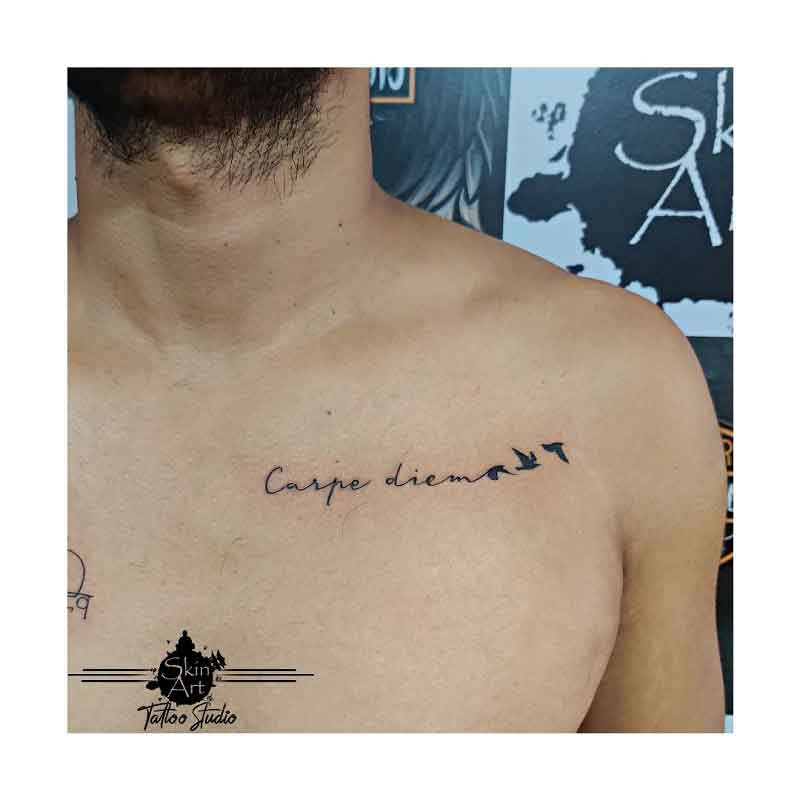 Carpe Diem Bird Tattoo 2