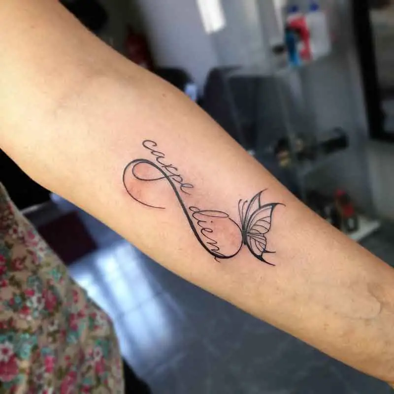 Carpe Diem Infinity Tattoo 1