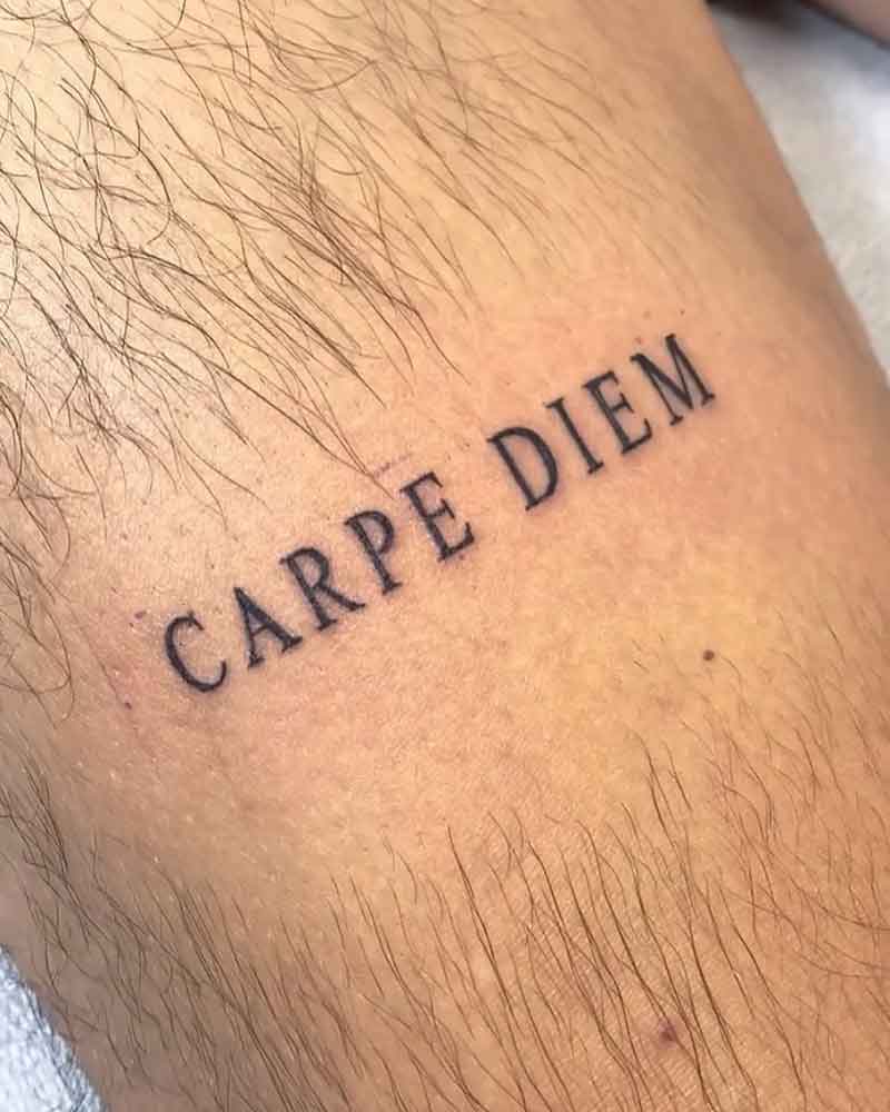 Carpe Diem Latin Tattoo 3