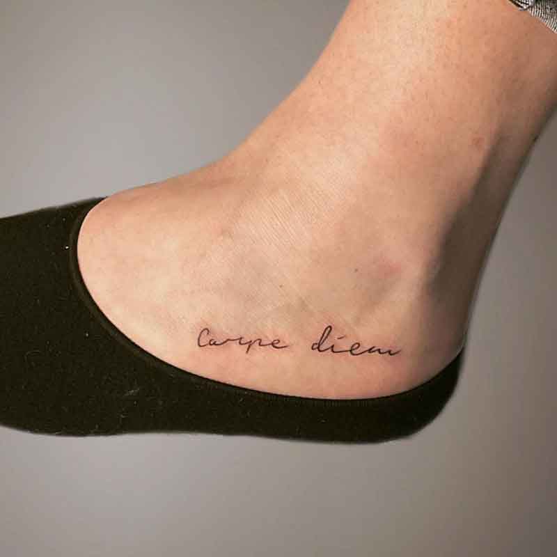 Carpe Diem Minimalist Tattoo 1