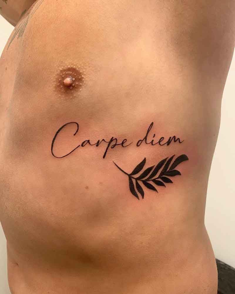 Carpe Diem Side Tattoo 2