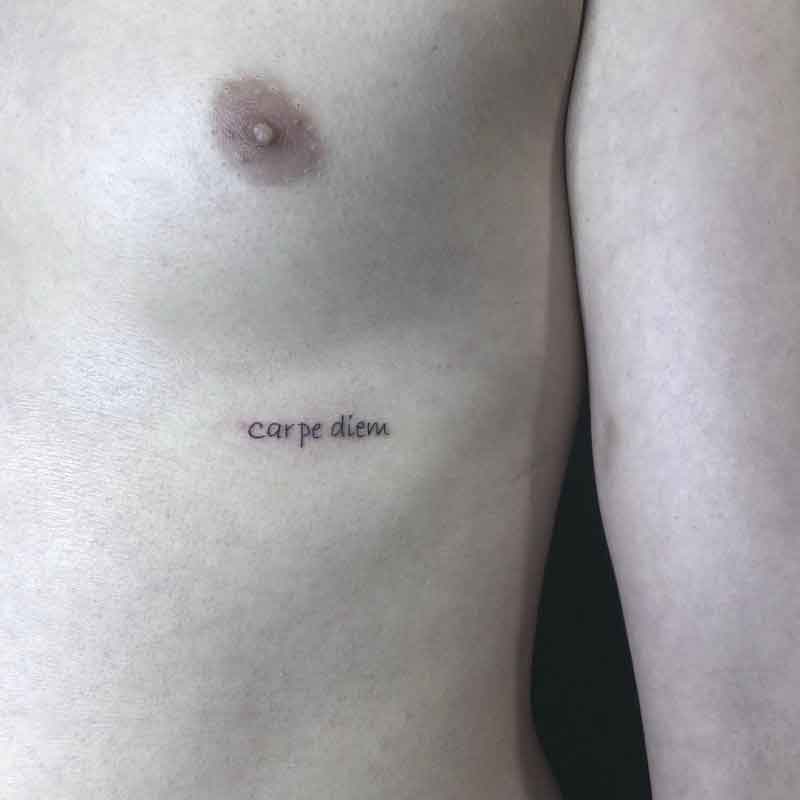 Carpe Diem Side Tattoo 3