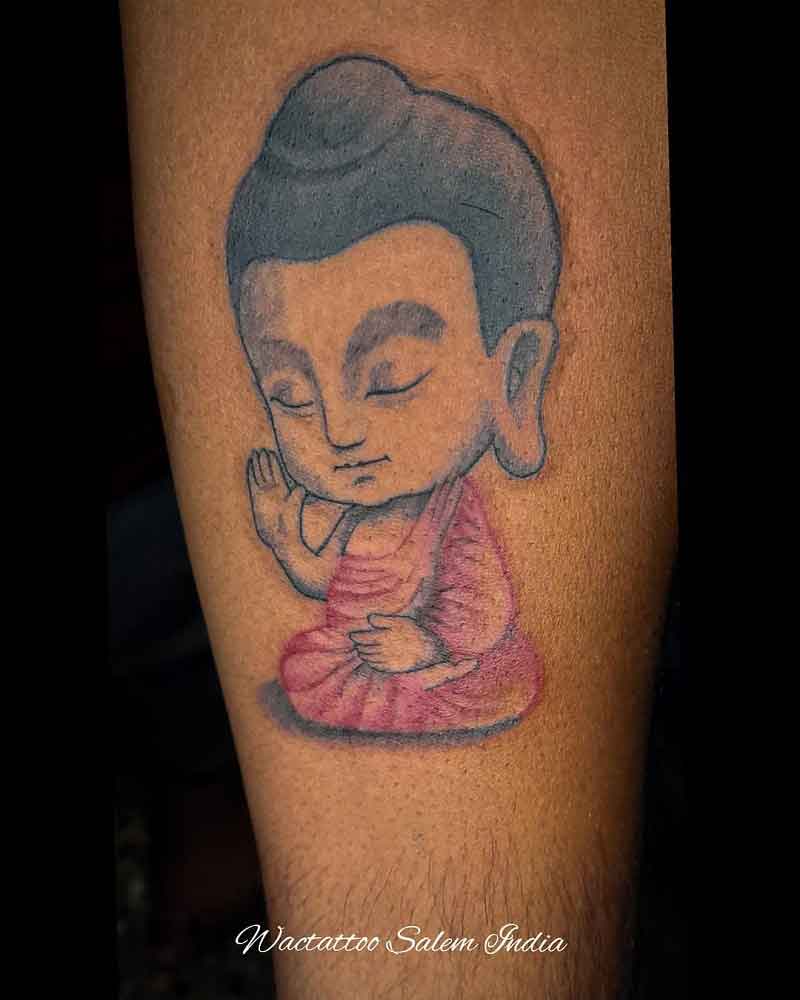 Cartoon Buddha Tattoo 1