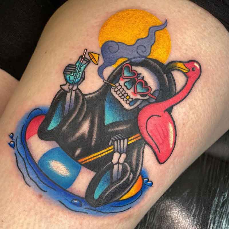 Cartoon Grim Reaper Tattoo 1