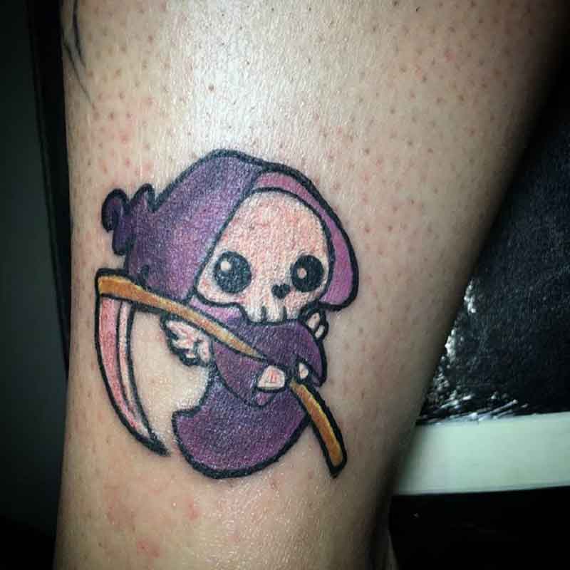 Cartoon Grim Reaper Tattoo 2