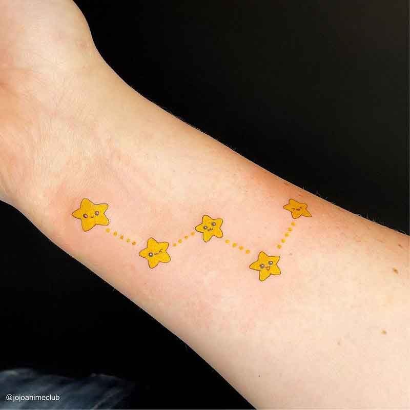 Cassiopeia Constellation Tattoo 3