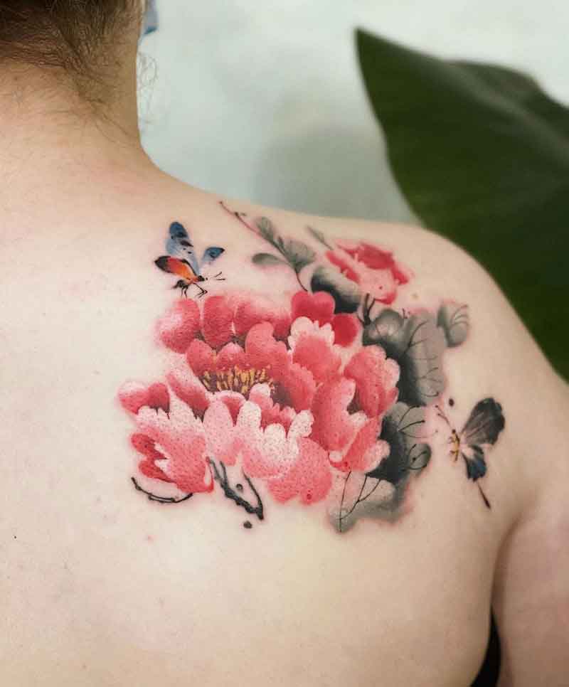 Chinese Peony Tattoo 3