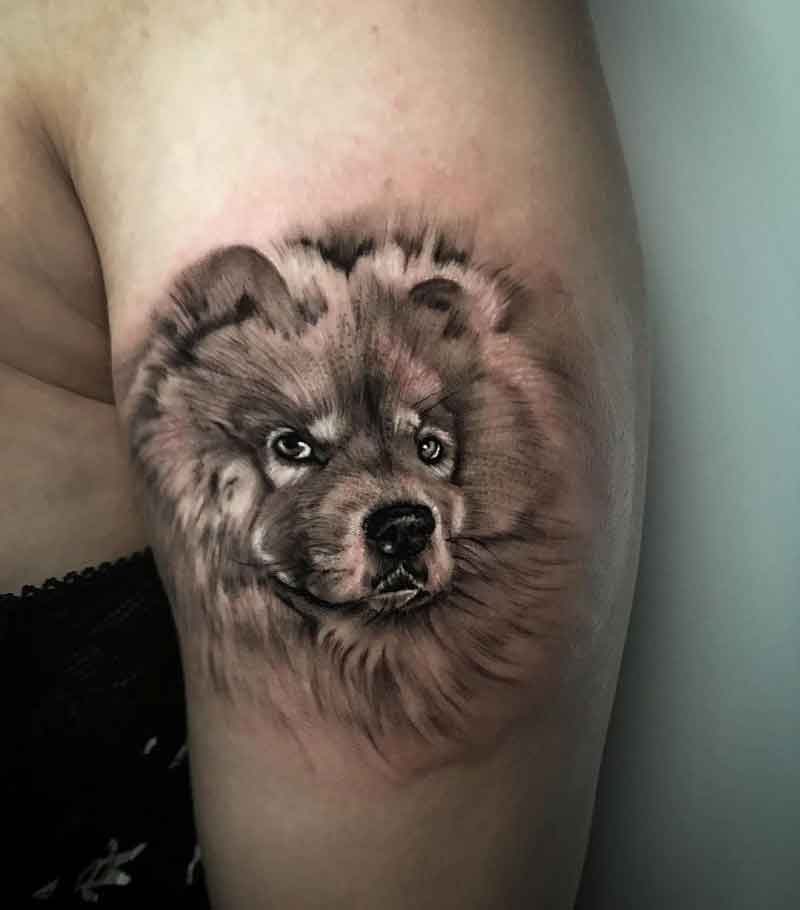 Chow Chow Dog Tattoos 1