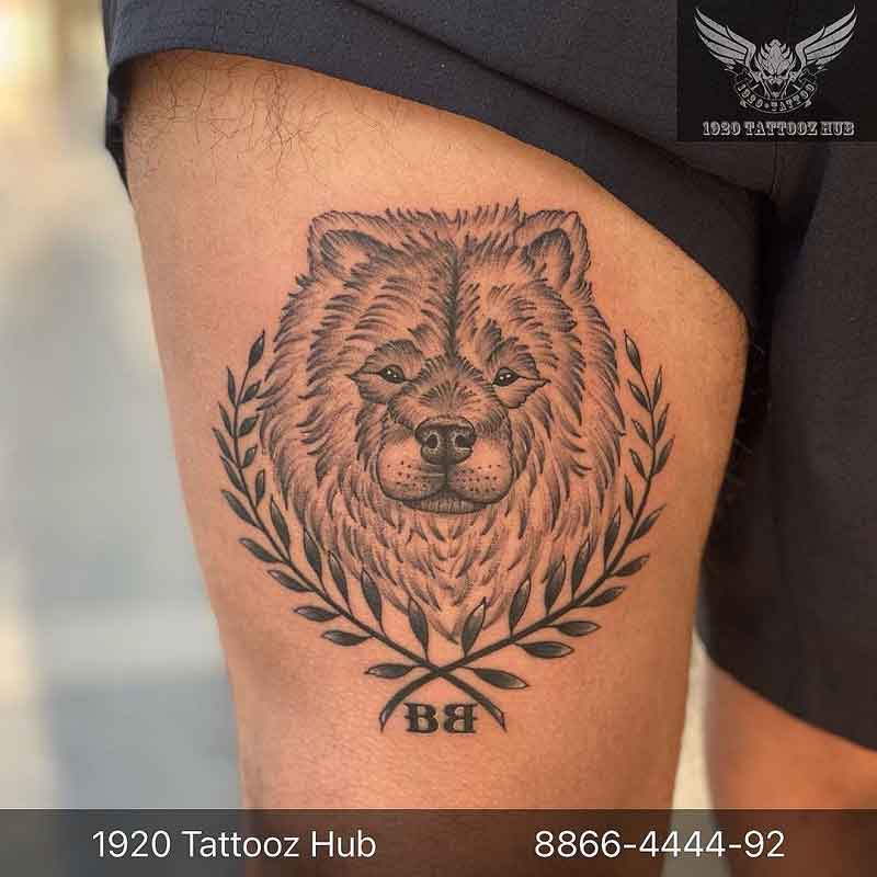 Chow Chow Dog Tattoos 2