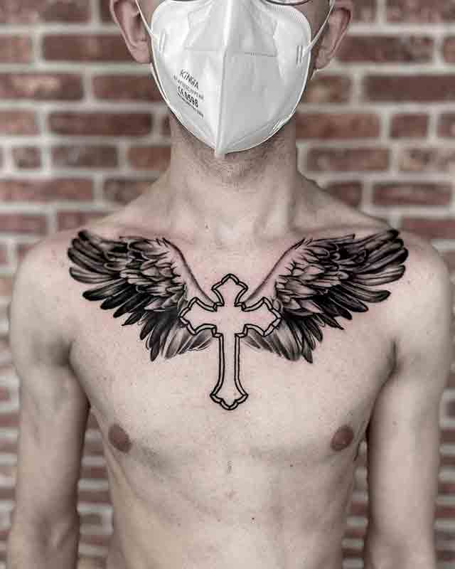 tattoos for men on chest religious