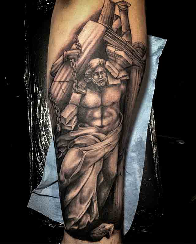 Aggregate More Than 62 Samson Bible Tattoo Best In Eteachers   Christian Sleeve Tattoos 1 