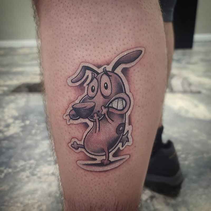 Courage The Cowardly Dog Tattoo 1