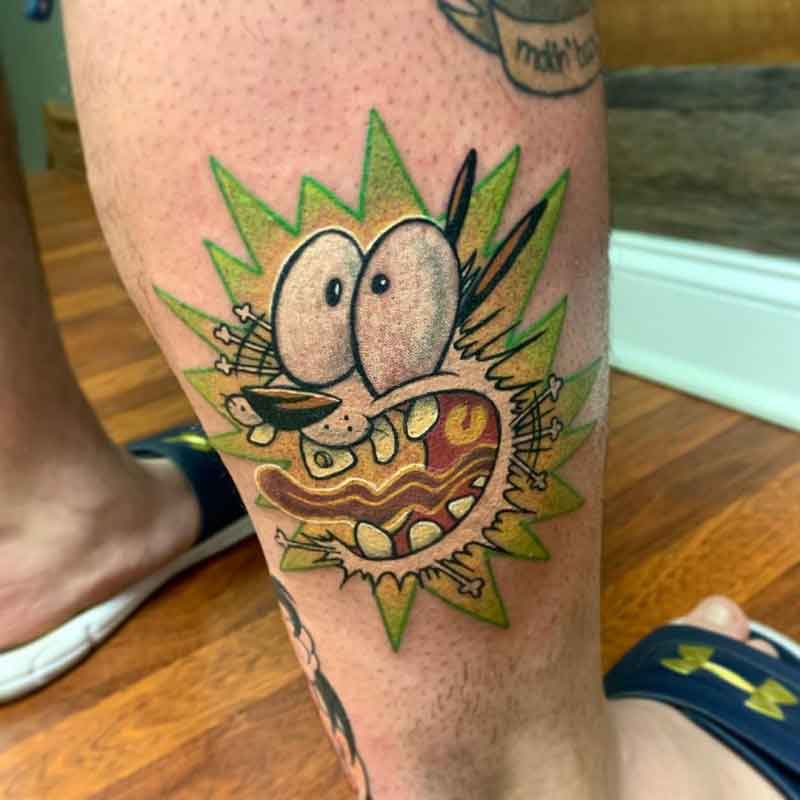 Courage The Cowardly Dog Tattoo 2