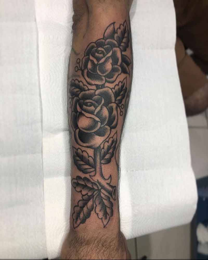 Cover Up Black Rose Tattoo 3