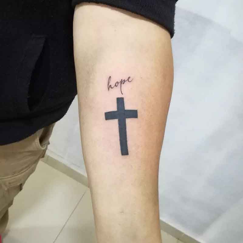 Cross Hope Tattoo 3