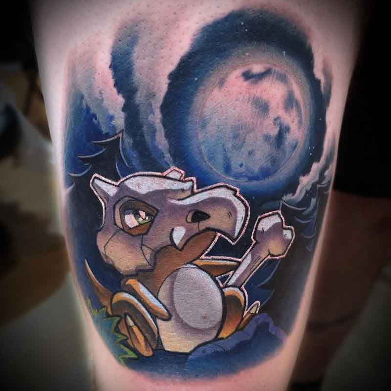 Cubone Pokemon Tattoo 1